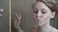 amateur cumface then eat it