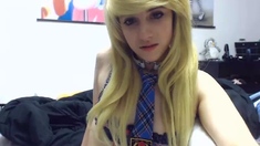 Amateur Blonde Teen Plays Solo with Toy Webcam Porn
