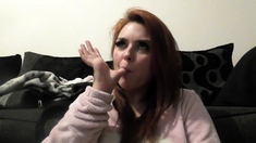 Pregnant Redhead Webcam Masturbation