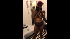 Stylish Black Girl In Lingerie