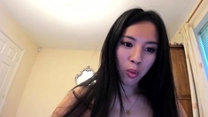 Webcam Asian chick anal masturbation tease