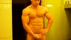 Muscular Russian Hunk Strips and Plays