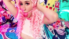Close up teen masturbation
