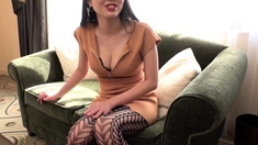 Asian Teen ARIEL SPINNER striptease masturbating