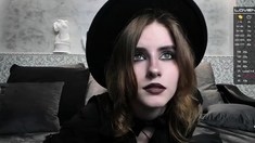 Brunette amateur babe strips off and masturbates