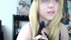 Amateur Blonde Teen Plays Solo with Toy Webcam Porn