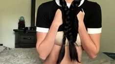 Hot amateur teen butt plug solo play