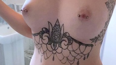 Cute amateur brunette naughty in solo jerking show on camera