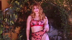 Curvy teen reveals her nipple piercings