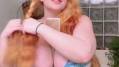 Fat Blonde BBW Ex Girlfriend masturbating and squirting