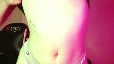 Amateur blondie solo anal masturbation