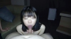 Asian amateur girlfriend gives a blowjob pov HD