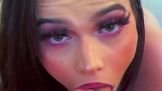 Warning Fantastic blonde big cock blowjob and cumshot