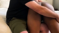 Ebony Interracial OTK Spanking