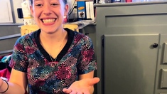 Amateur girlfriend handjob and anal fuck with cumshot