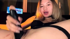 Horny big ass babe nice toys riding