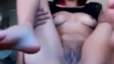 Black Guy Anal with White Girl on Webcam