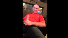 Big-cock Daddy Strokes To Porn