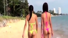 Sexy Young Thai Girls In Thong Bikini