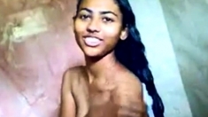 indian teen in shower with her bf