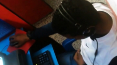 Str8 spy guy cum in his hand in cyber cafe