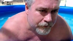 Naked Pool Dad