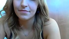 Webcam teen plays solo