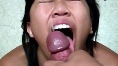 Pinay Suckin Cock And Taking Facial